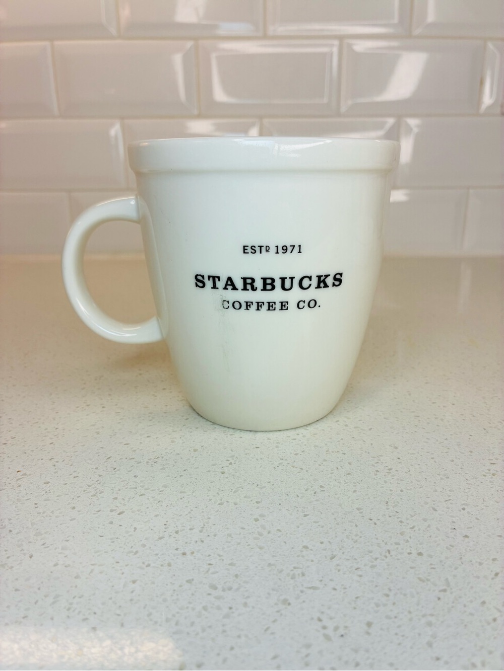 Starbucks Barista Mug 2007 White Heavy Large 4" Coffee Mug - Picture 3 of 4